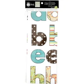 Alphabet Lowercase Iron-On Fabric Letters & Symbols Modern