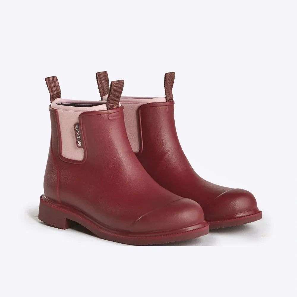 Bobbi Ankle Boot // Beetroot & Light Pink