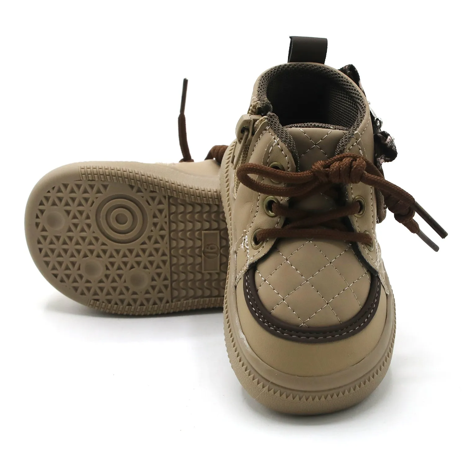 Boys Casual Long Shoes - Khaki