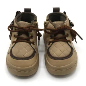 Boys Casual Long Shoes - Khaki