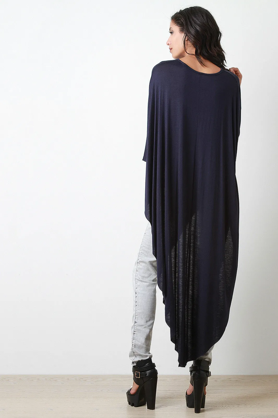 Dolman High-Low Cape Top