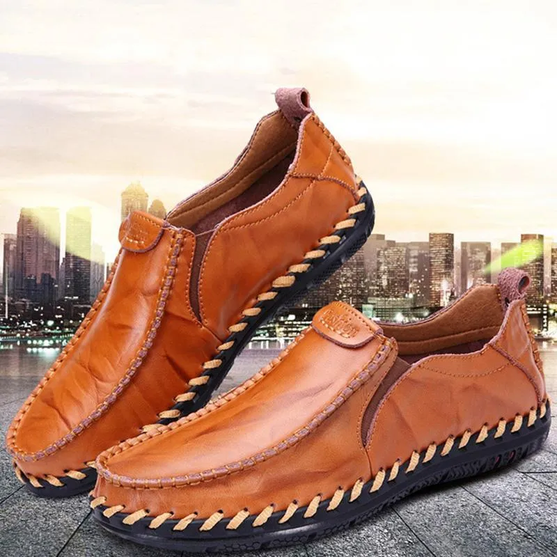 Kaegreel Men's Casual New Sets Feet Business British Trend Leather Shoes