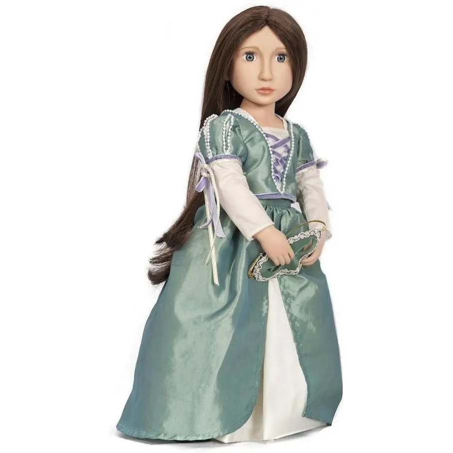 Matilda's Masked Ballgown A Girl for All Time 16 inch doll clothes