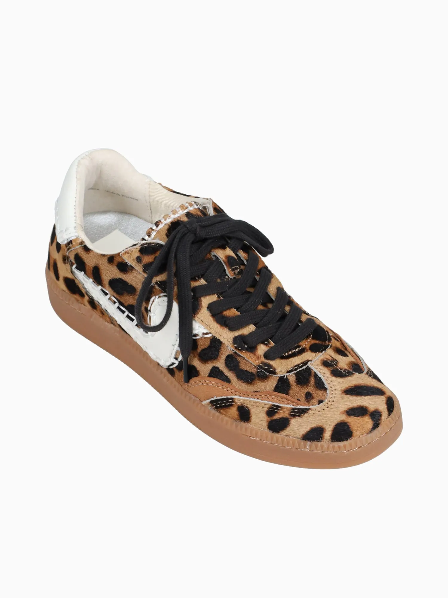 Notice Stitch Leopard Calf Hair