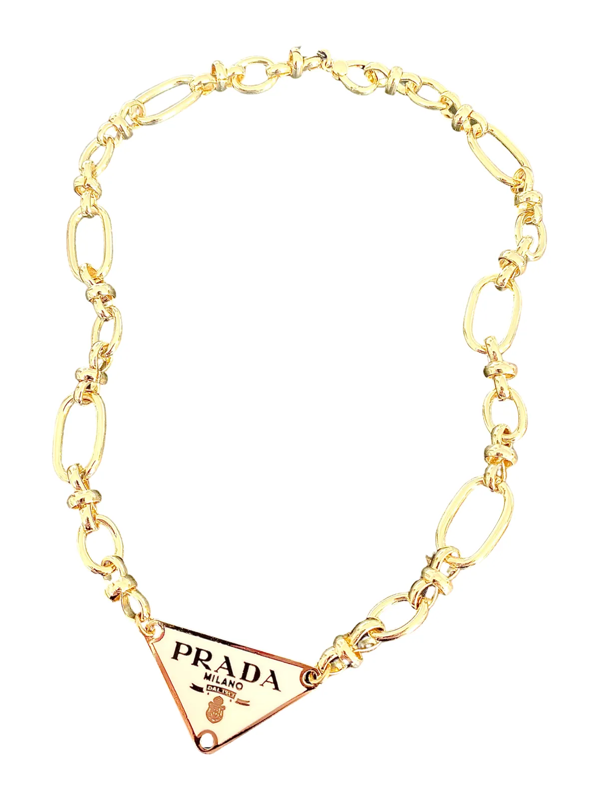 P-RAD White Tag Necklace