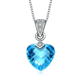 Provence Blue Heart Pendant