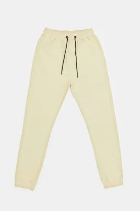 Senior Boys Beige Jogger Jeans