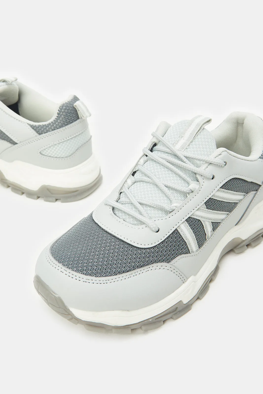 Senior Boys Grey Colour Block Trekker