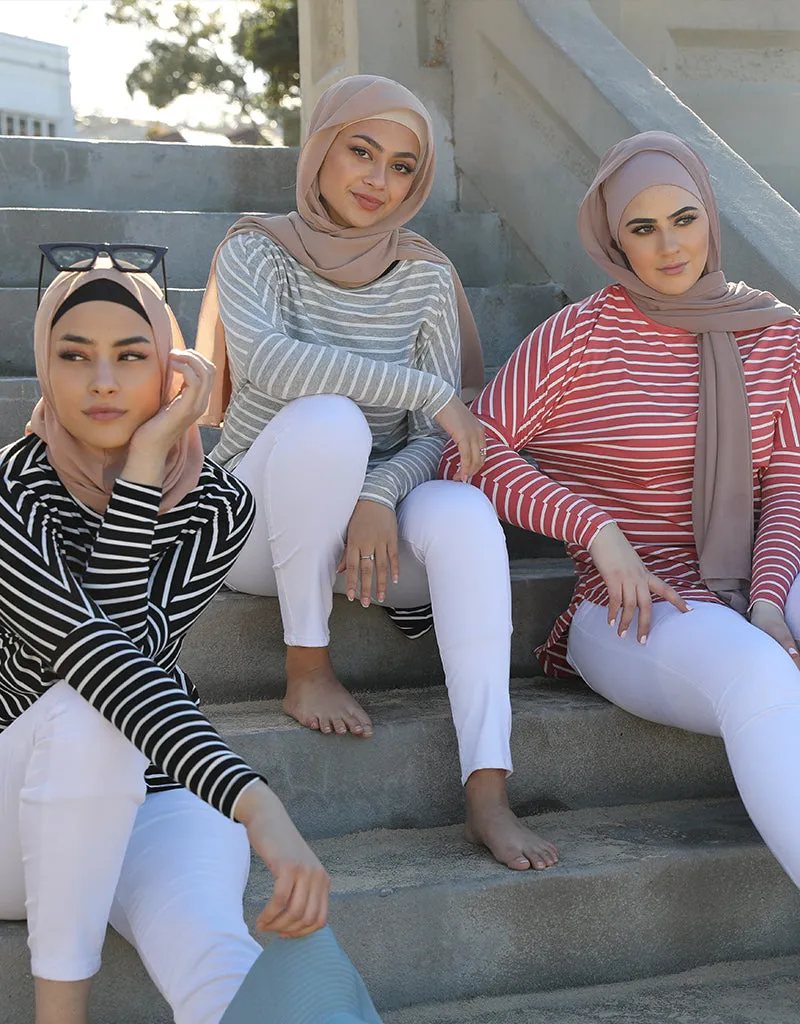 Stripe High Low Top