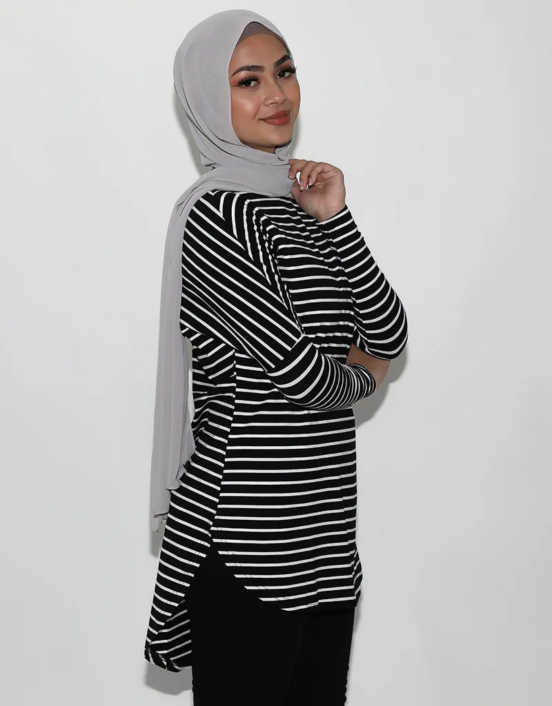 Stripe High Low Top