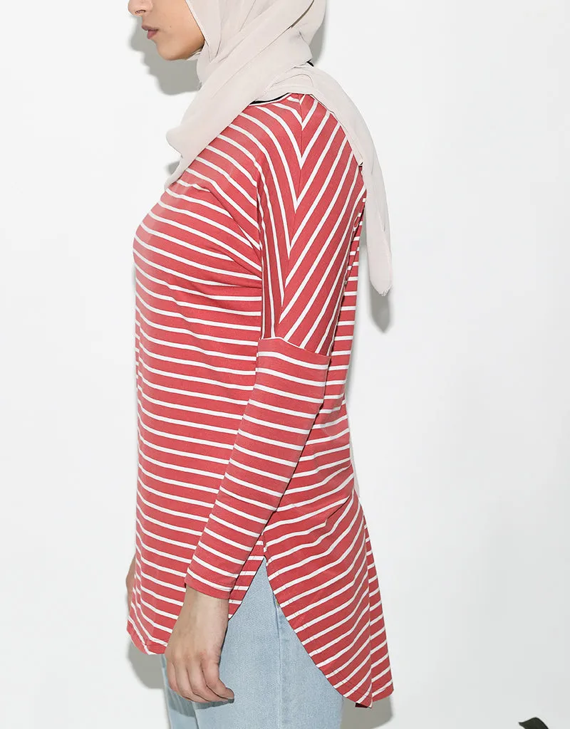 Stripe High Low Top