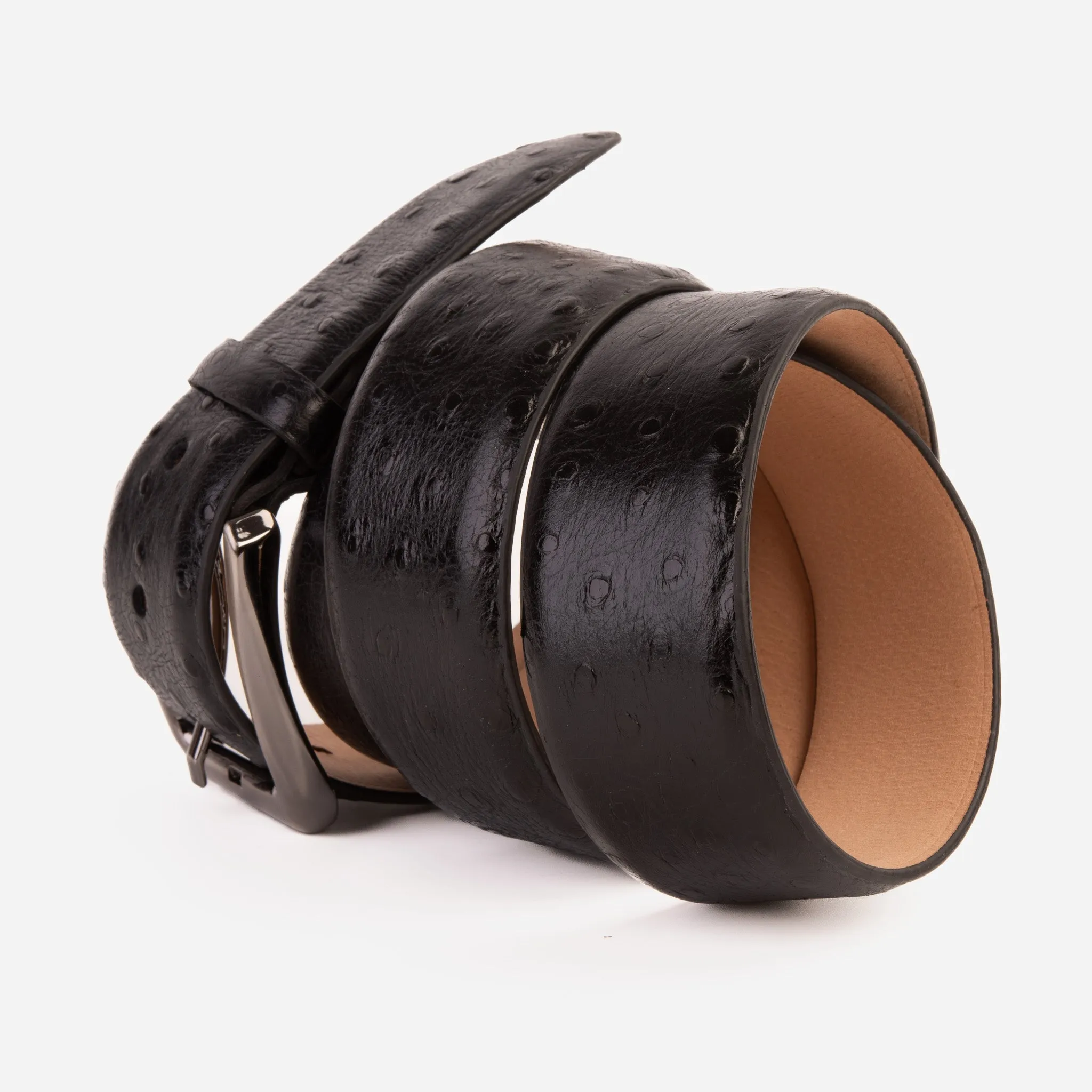 The Johannesburg Black Leather Belt