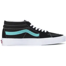 Vans Unisex Sk8 Mid Classic Sport Shoes - Black / Waterfall