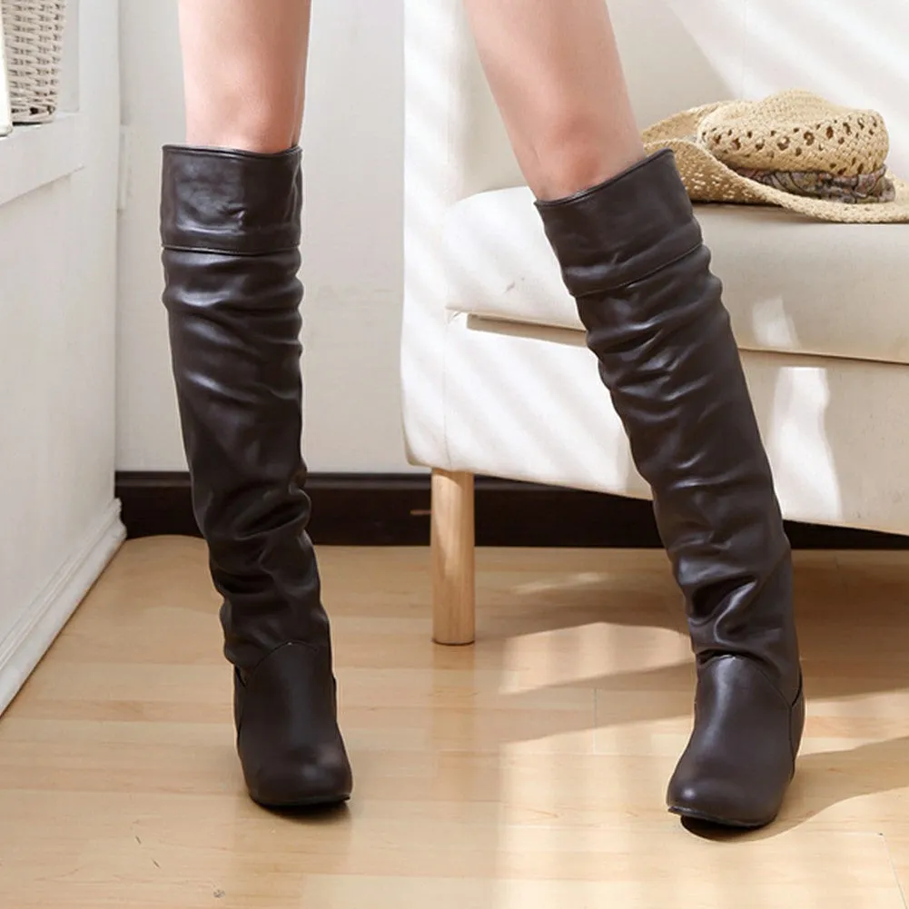 Warm Winter knee-high Boots Woman Shoes